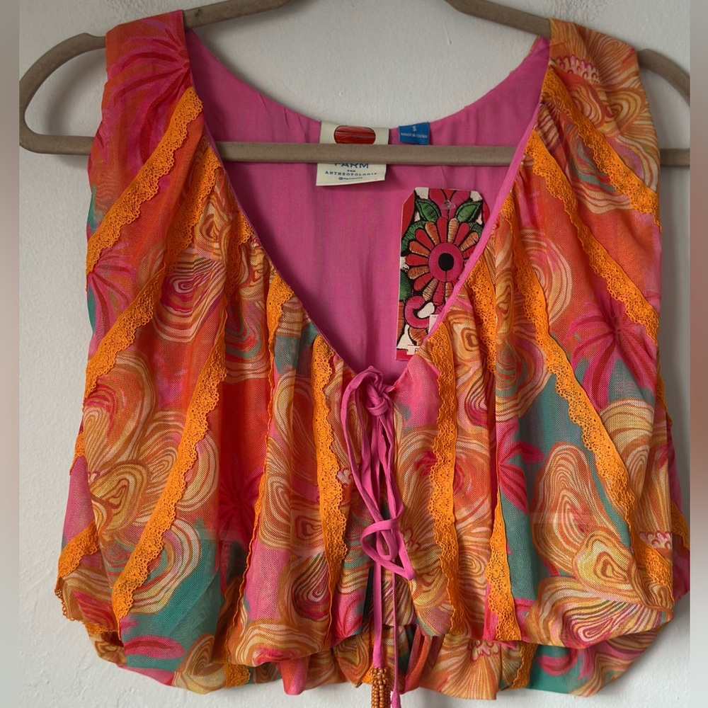 FARM Rio Multicolor Boho Blouse